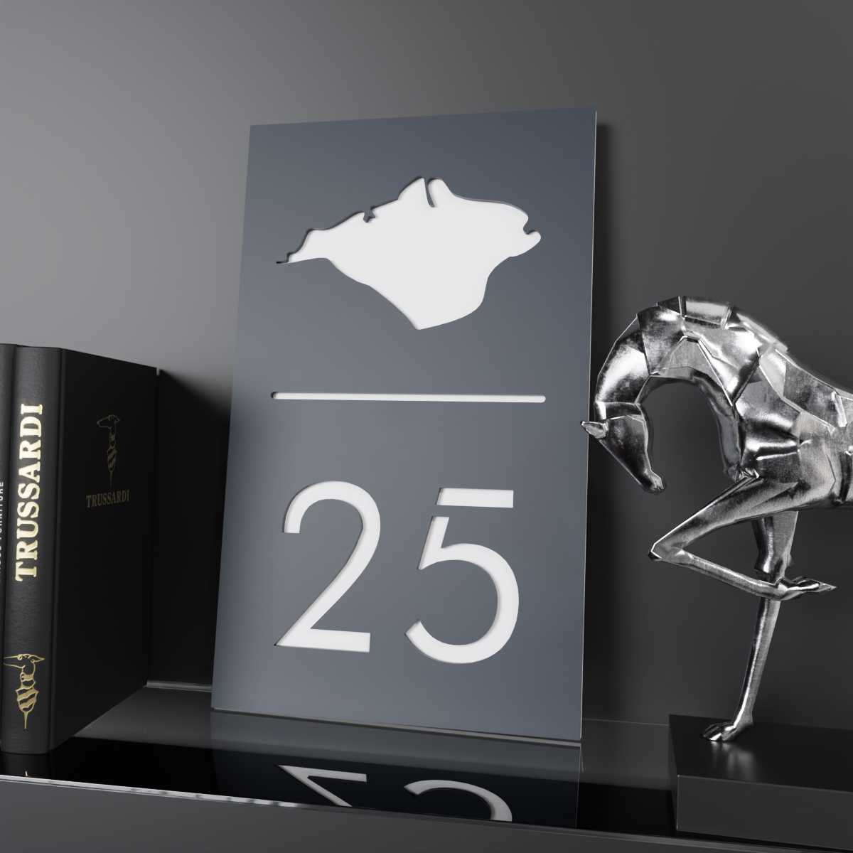 Isle of Wight Themed House Sign - IOW v3