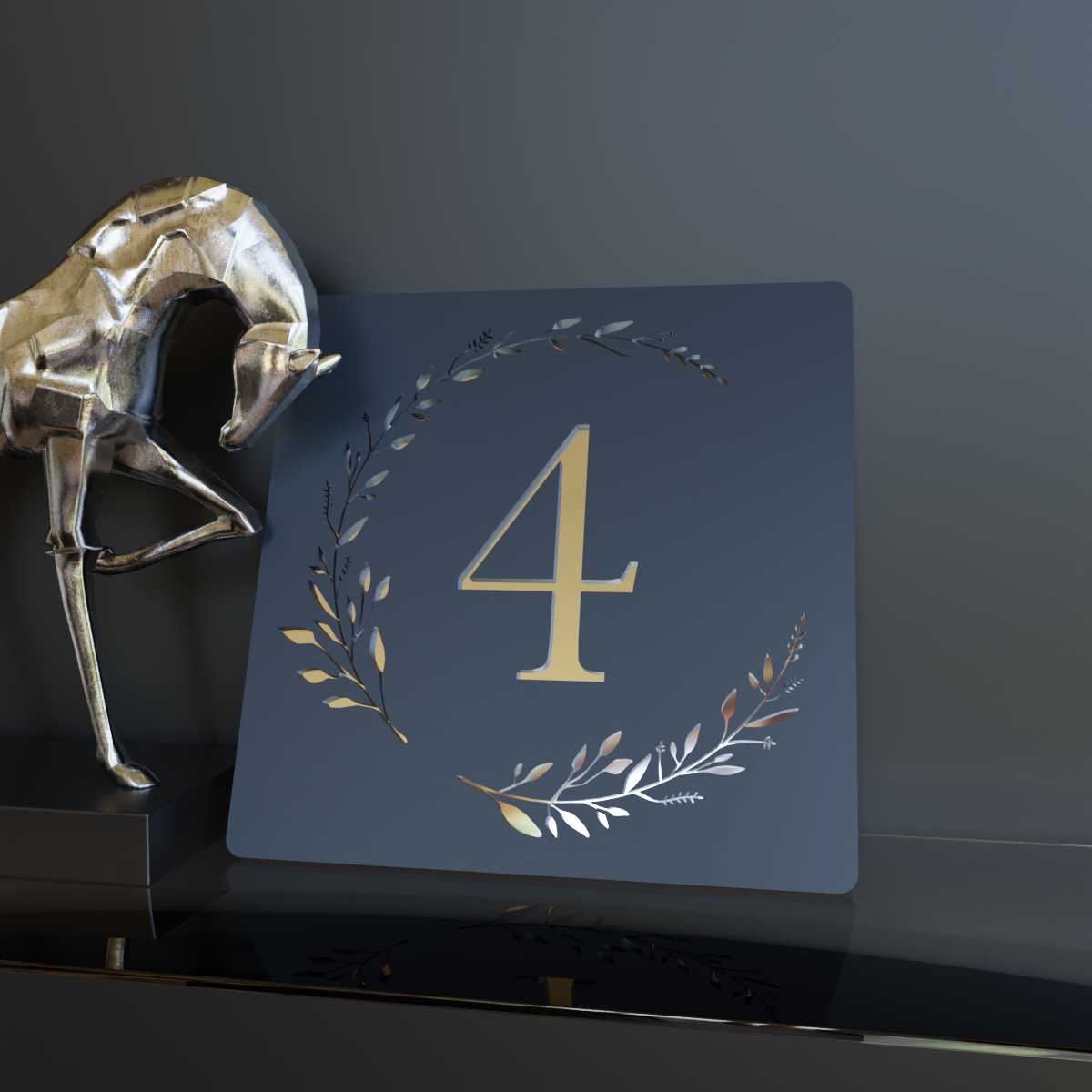 Luxury House Number Sign - Nemesis