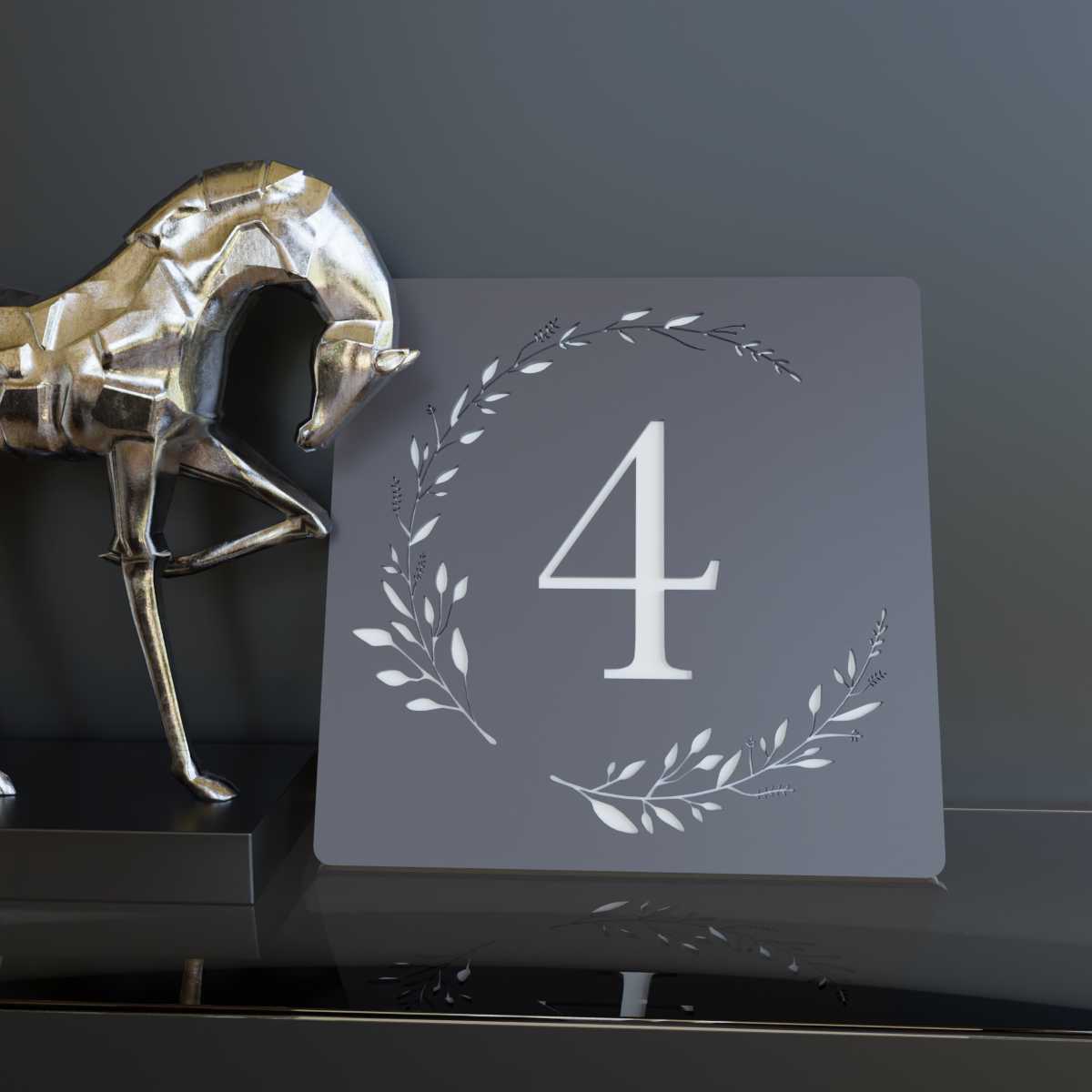 Luxury House Number Sign - Nemesis