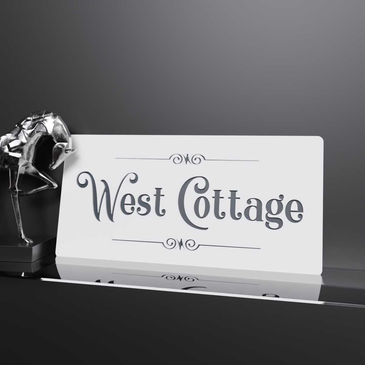 Modern Creative House Name Sign - Atri
