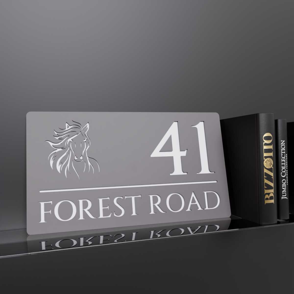Modern House Sign with a Horse Motif - Epona