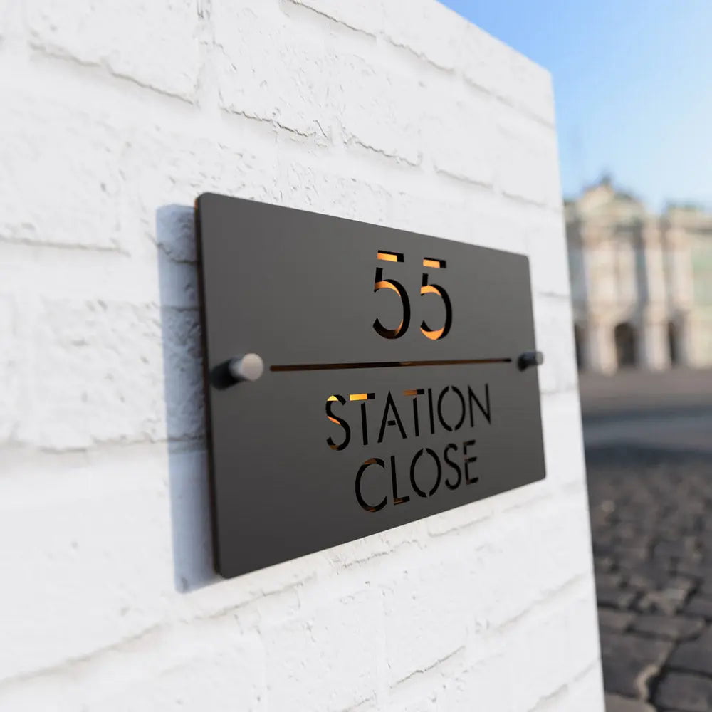 Rectangular House Sign - Pallas